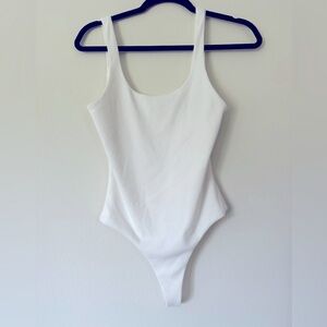 Privacy Please White Thong Bodysuit Sz Small REVOLVE